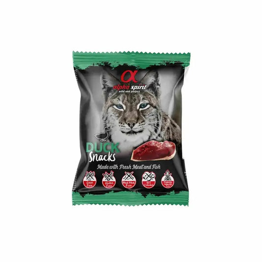 Alpha Spirit Feline Pato Snacks 24X50Grs