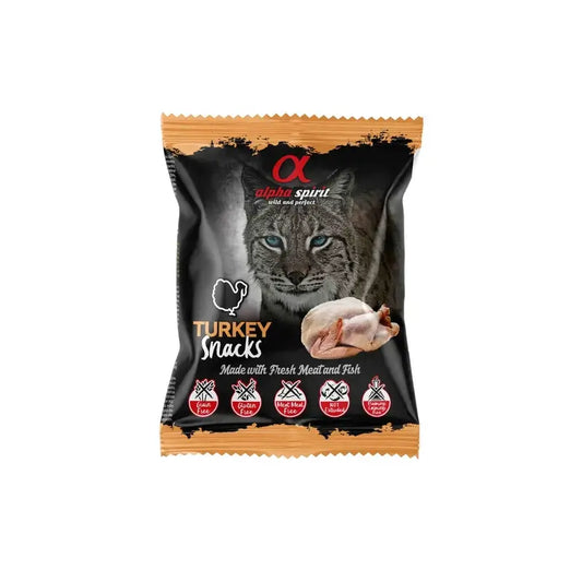 Alpha Spirit Feline Pavo Snacks 24X50Grs