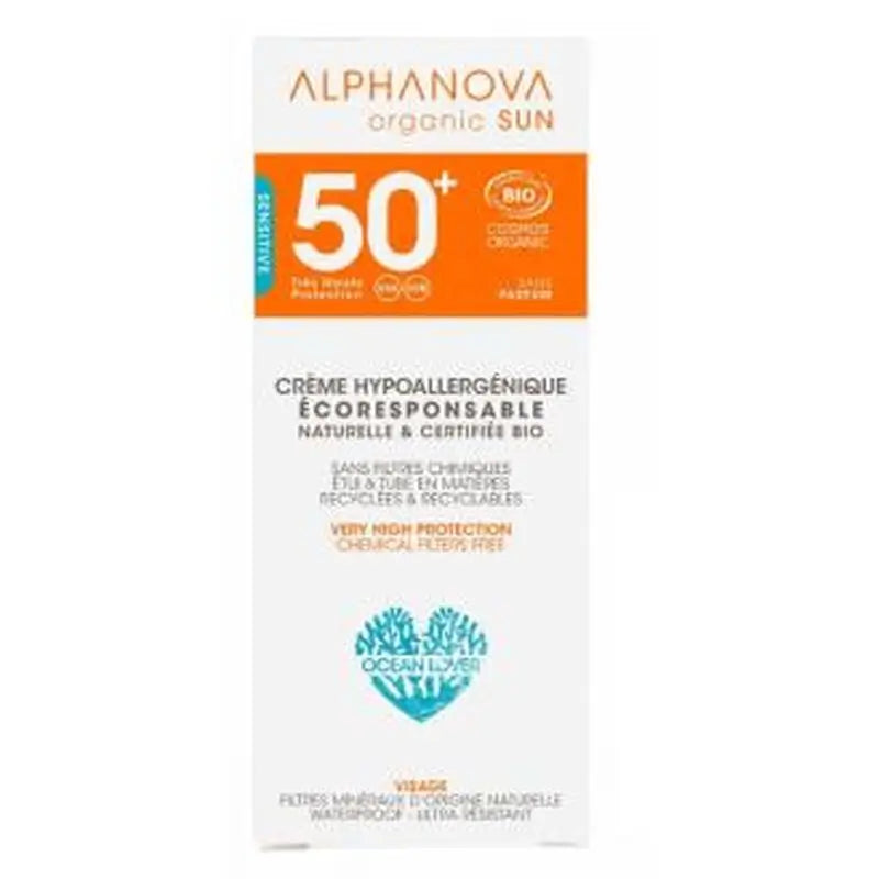 Alphanova Solar Facial Spf50+ Hipoalergenico 50Gr.Bio