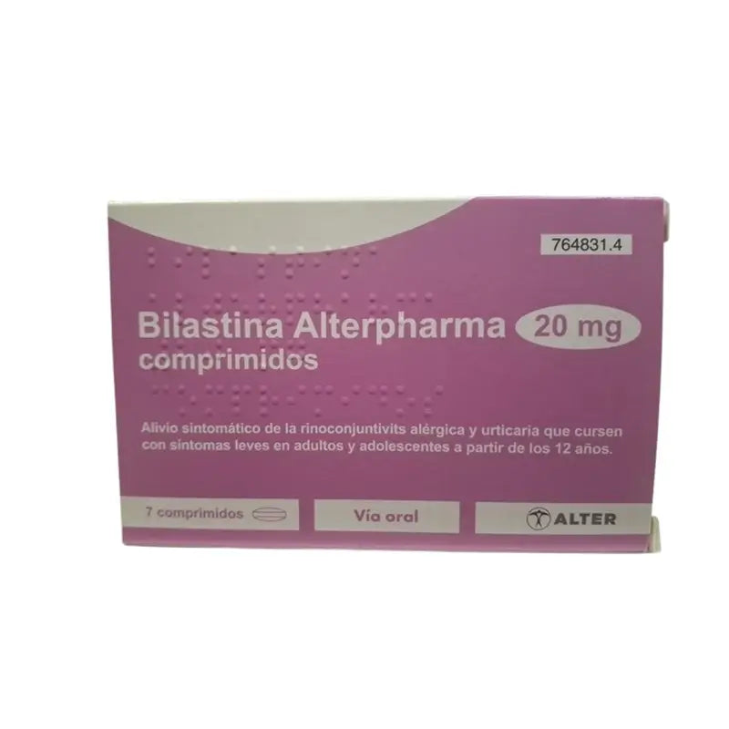 Alterpharma Bilastina 20 Mg, 7 comprimidos