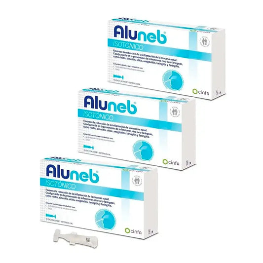 Aluneb Isotónico, Pack 3 x 15 Viales 4 ml