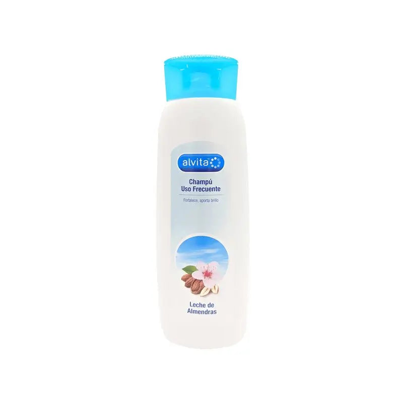 Alvita Champú Uso Frecuente Leche Almendras, 400 ml