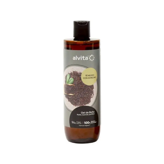 Alvita Gel Baño Té Negro Con Especias, 400 ml