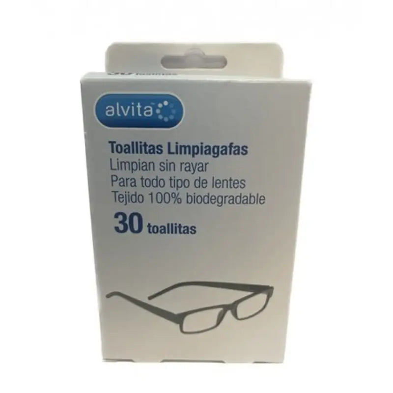 Alvita Toallitas Limpiagafas, 30 Unidades