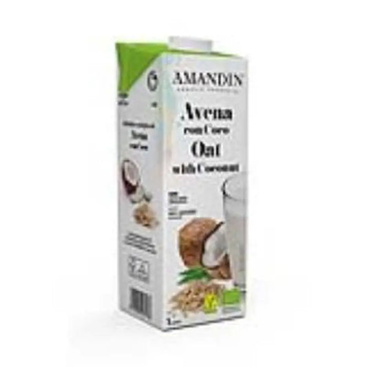 Amandin Bebida Vegetal De Avena Con Coco 1Lt 6Uds Bio