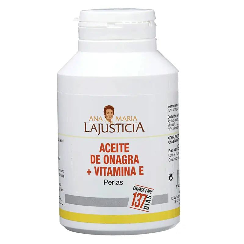 Ana María Lajusticia Aceite de Onagra + Vitamina E 275 Perlas