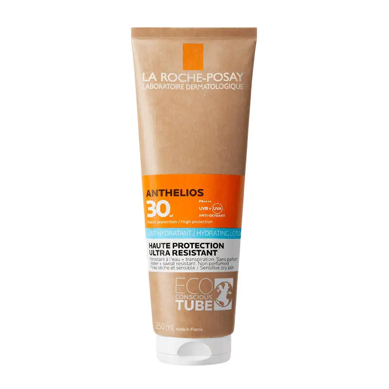 La Roche-Posay Anthelios Leche Hidratante Eco-Sostenible SPF 30 con Tecnología Netlock, 250 ml