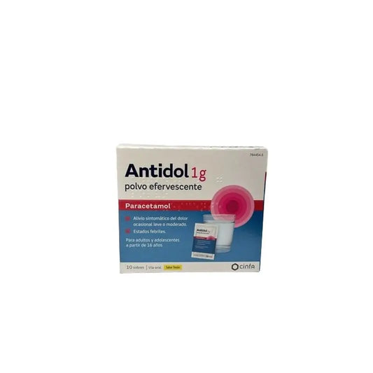 Antidol 1 G, 10 sobres polvo efervescente