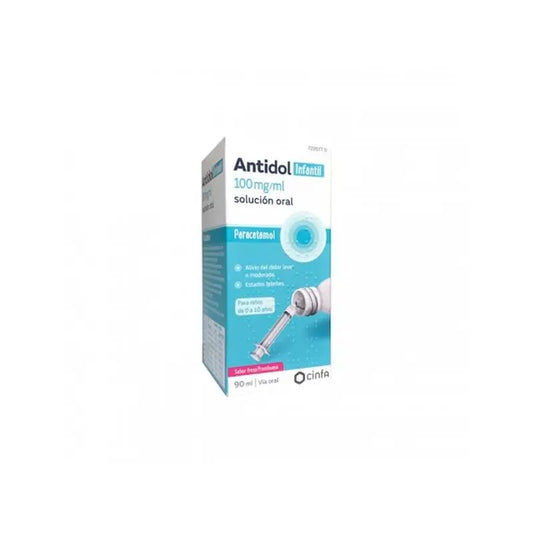 Antidol Infantil 100 Mg/Ml Solución Oral, 1 frasco 90 ml