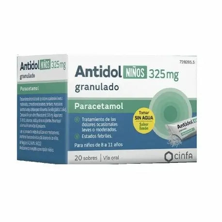 Antidol Niños 325 Mg , 20 sobres granulado oral