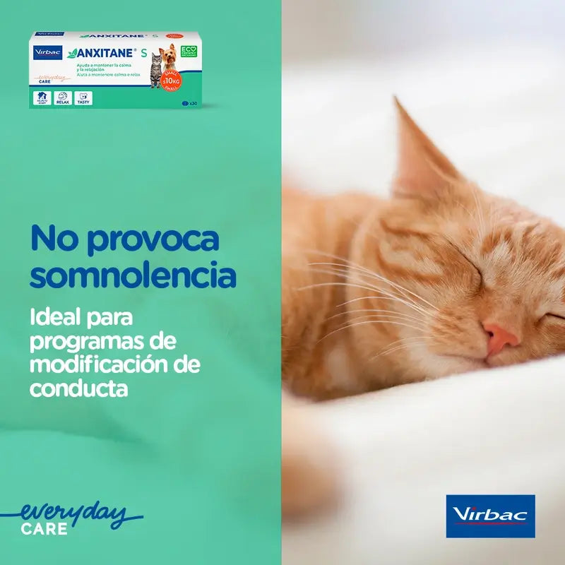 Virbac Anxitane M/L, 30 Comprimidos Relajantes Para Perros +10Kg