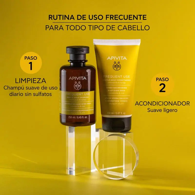 APIVITA Acondicionador Suave de Uso Diario con Camomila y Miel 150 ml