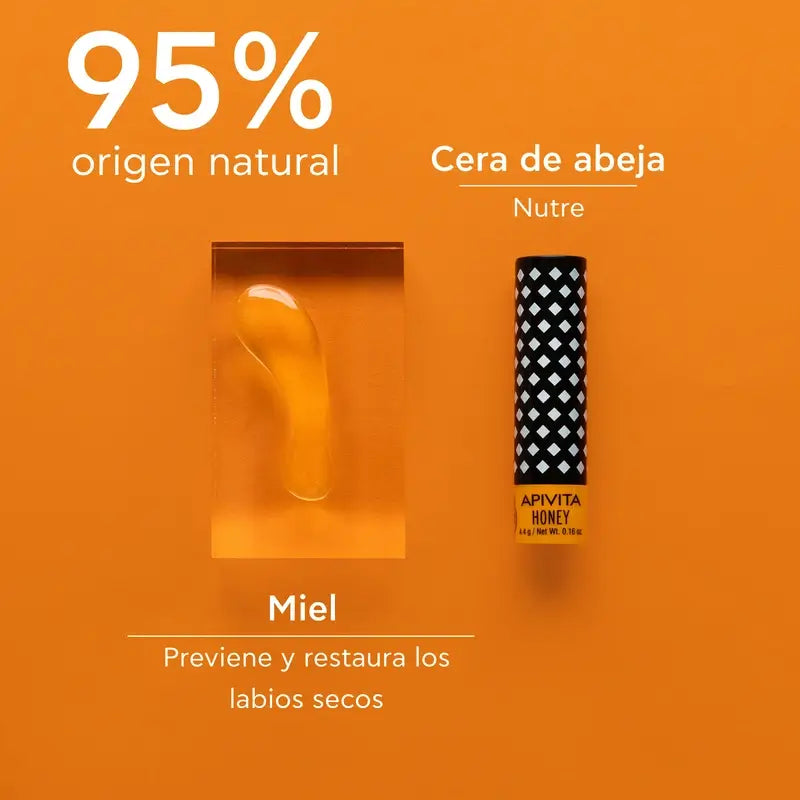 APIVITA Bálsamo Labial con Miel, 4 gr