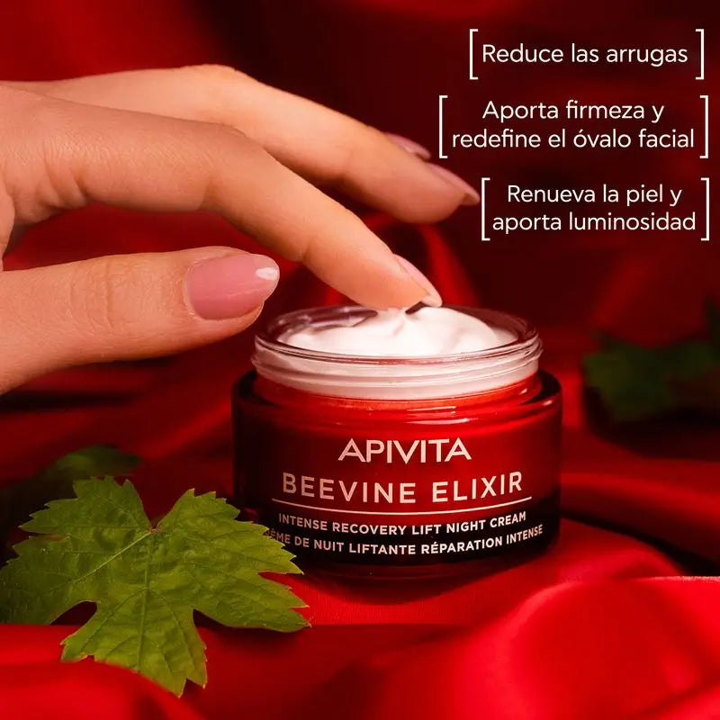 Apivita Beevine Elixir Crema Facial Antiarrugas, Reafirmante Y Contornos Más Definidos , 50 ml