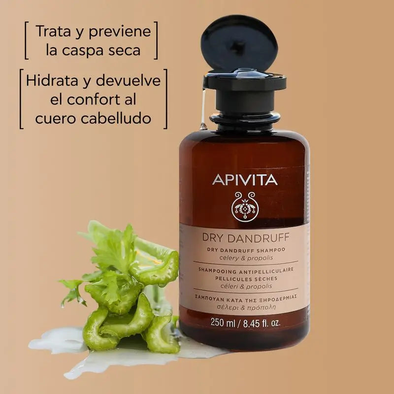 APIVITA Champú Anticaspa Seca con Apio & Propóleo 250 ml