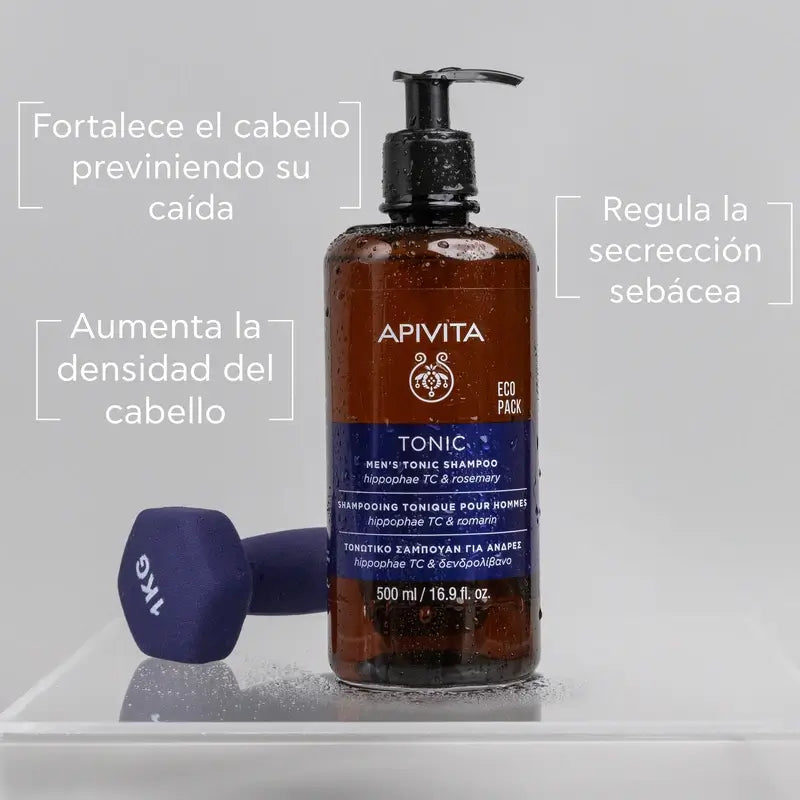 Apivita Men Champú Tonificante Caída del Cabello 500 ml