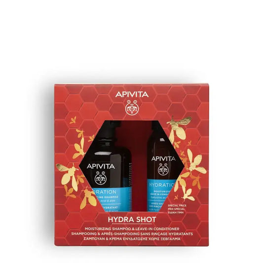 Apivita Cofre - Champú Hidratante + Acondicionador Hidratante Sin Aclarado 100Ml, 2 unidades