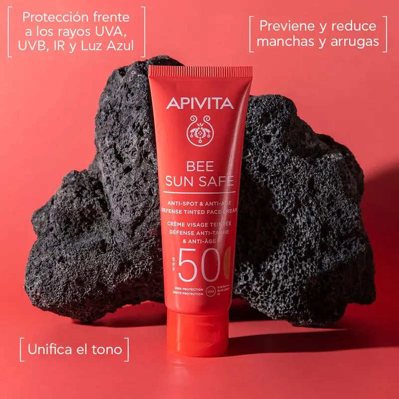 Apivita Crema Antiedad Y Antimanchas Con Color Spf50