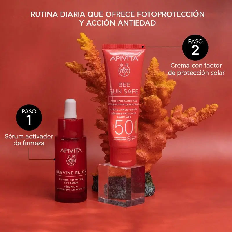 Apivita Crema Antiedad Y Antimanchas Con Color Spf50