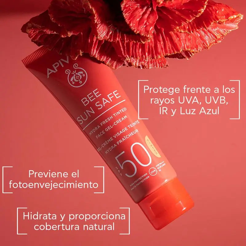 APIVITA Hydra Fresh Gel-Crema SPF 50 con Color 50 ml