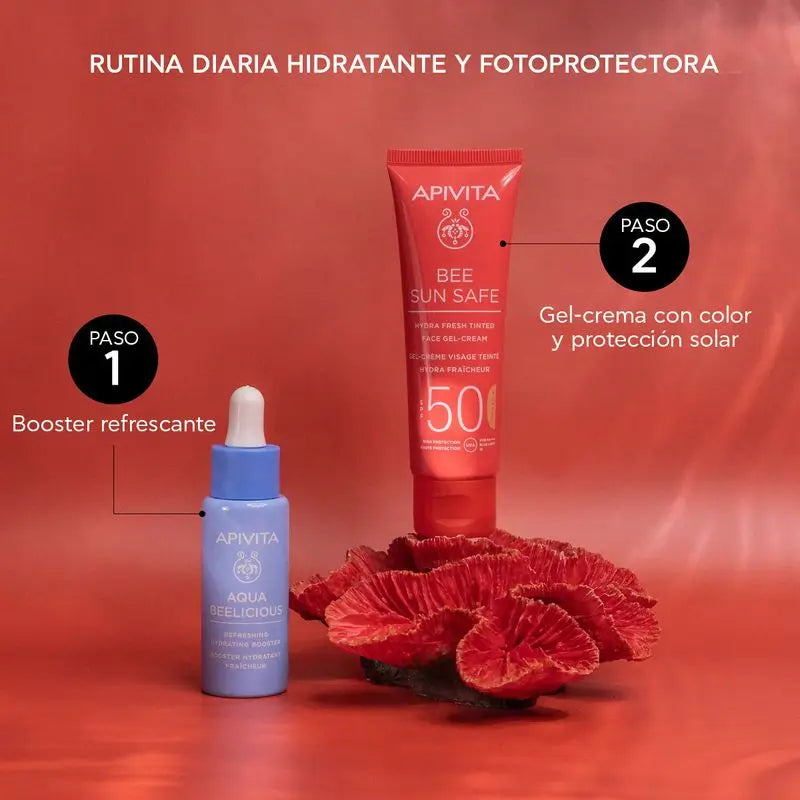 APIVITA Hydra Fresh Gel-Crema SPF 50 con Color 50 ml