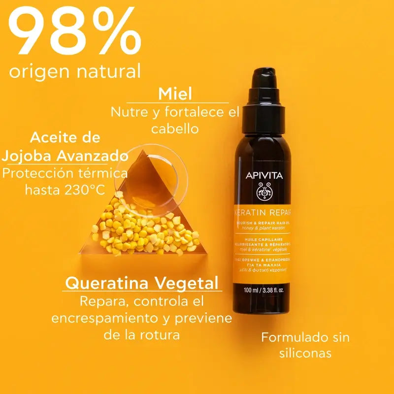 Apivita Keratin Repair Aceite Capilar