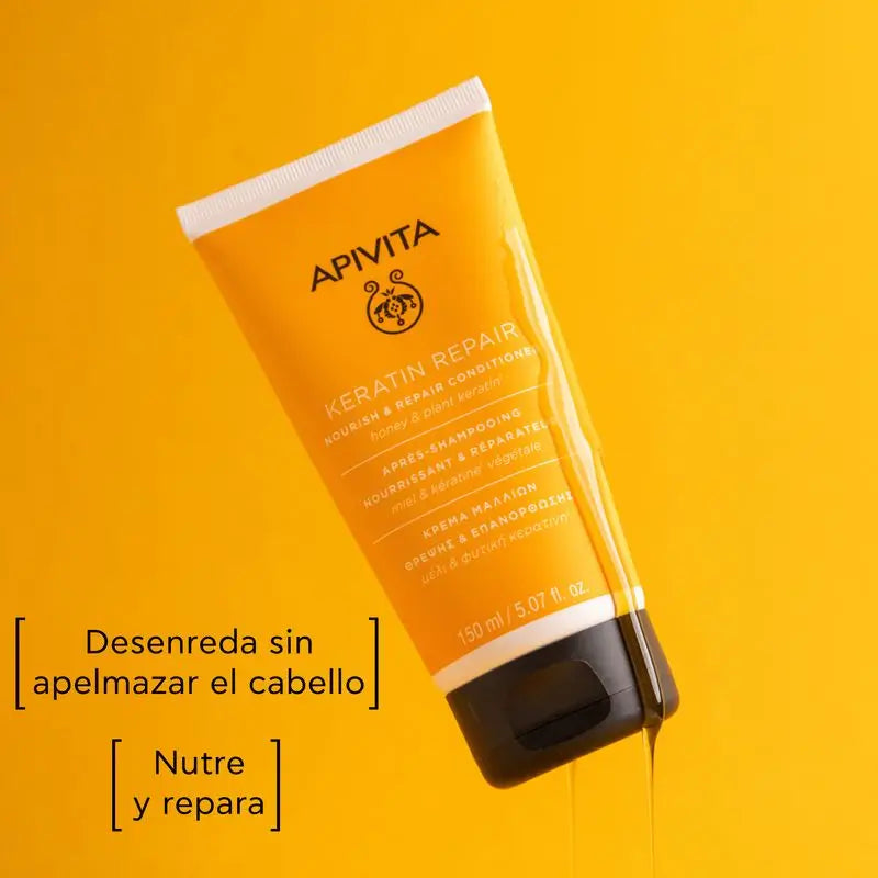 Apivita Keratin Repair Acondicionador Nutre En Profundidad Y Reconstruye , 150 ml