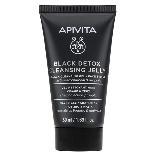 Apivita Limpiador Detox Negro Con Propóleo Y Carbón Activo , 50 ml