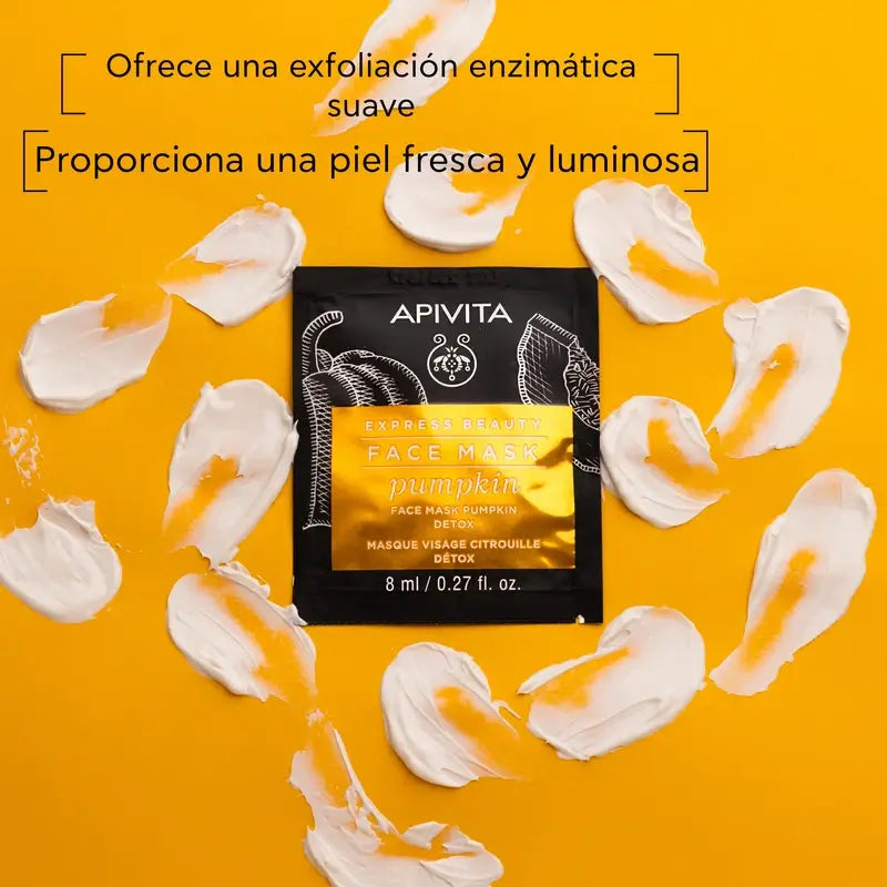 APIVITA Express Beauty Mascarilla Detox con Calabaza