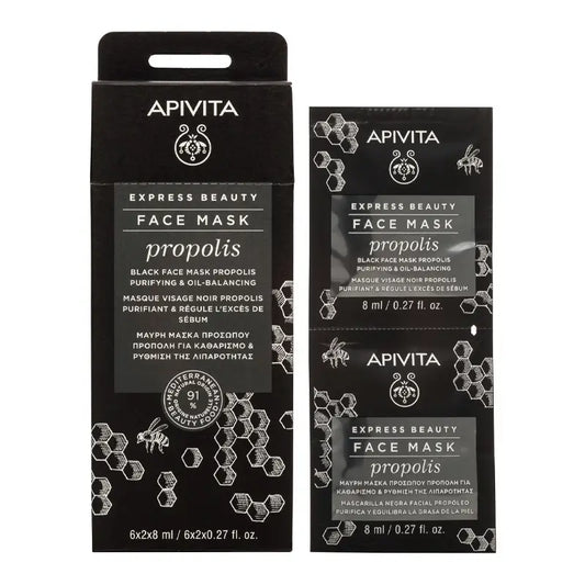 APIVITA Express Beauty Mascarilla Para Piel Joven Grasa con Propóleo