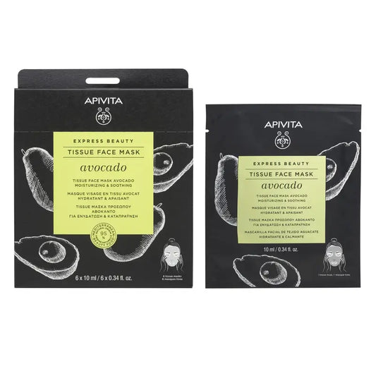 APIVITA Express Beauty Mascarilla Hidratante Calmante con Aguacate