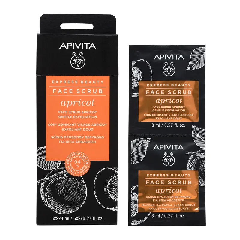 APIVITA Express Beauty Gel de Exfoliación Suave con Albaricoque