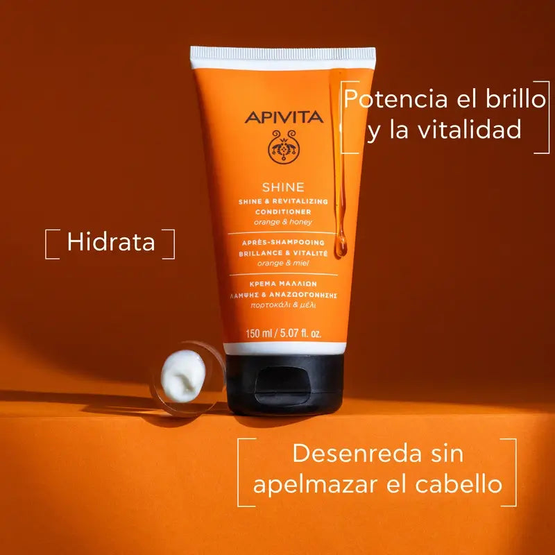 APIVITA Acondicionador Brillo y Vitalidad Para Todo Tipo de Cabello con Naranja y Miel 150 ml