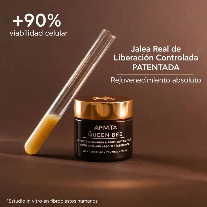 APIVITA Queen Bee Crema Regeneradora Antiedad Absoluto Textura Ligera 50 ml