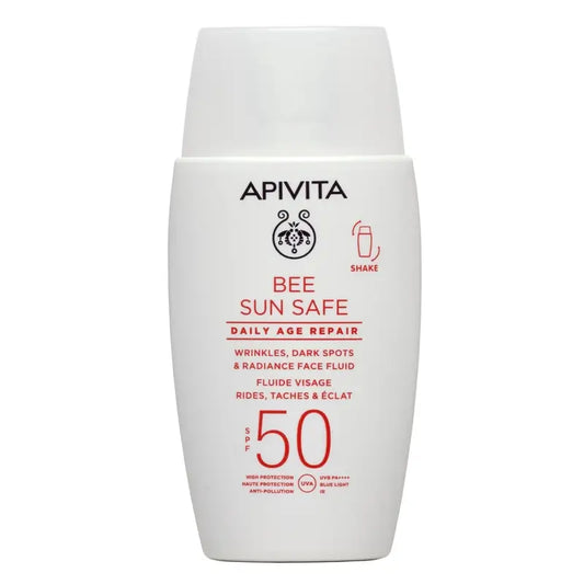 Apivita Reparación Antiedad Diaria Spf50 Fluido Facial, 50 Ml