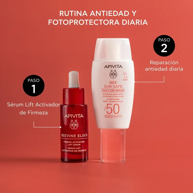 Apivita Reparación Antiedad Diaria Spf50 Fluido Facial, 50 Ml