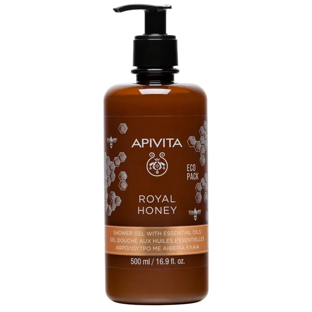 APIVITA Royal Honey Gel de Ducha Cremoso con Aceites Esenciales, 500 ml