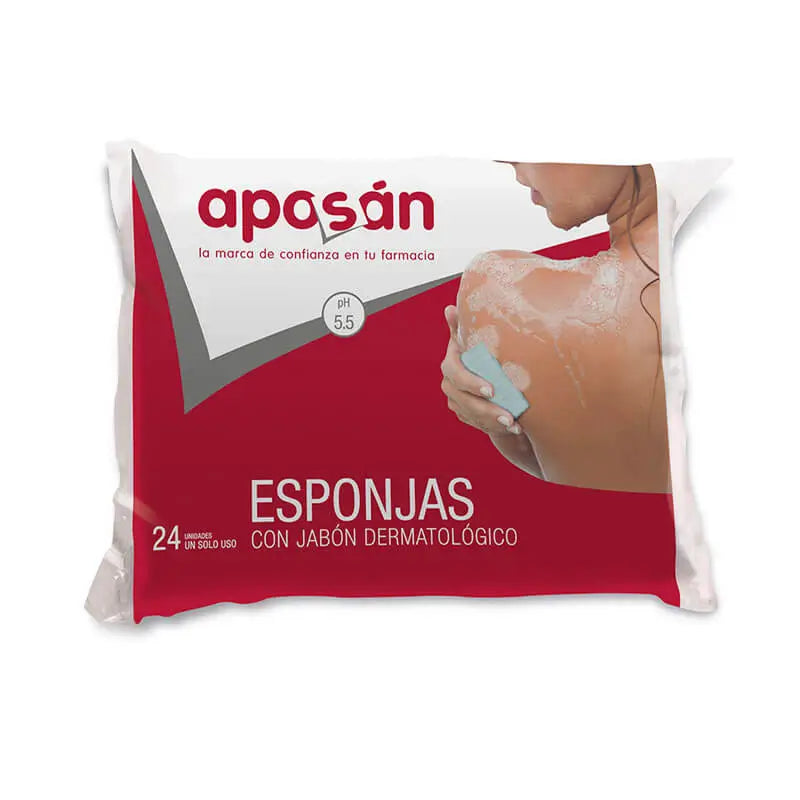 Aposan Esponjas Desechables con Gel Dermatologico E Hipoalergenico 24 Ud