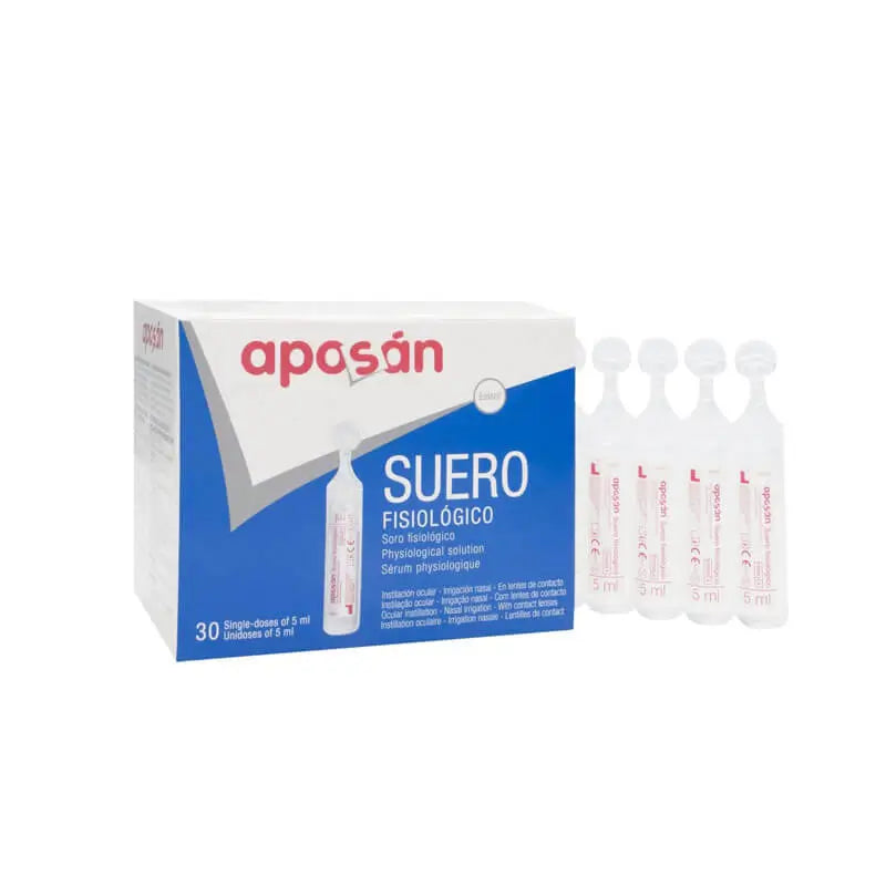 Aposan Suero Fisiologico Nasal Monodosis 30 unidades x 5 ml