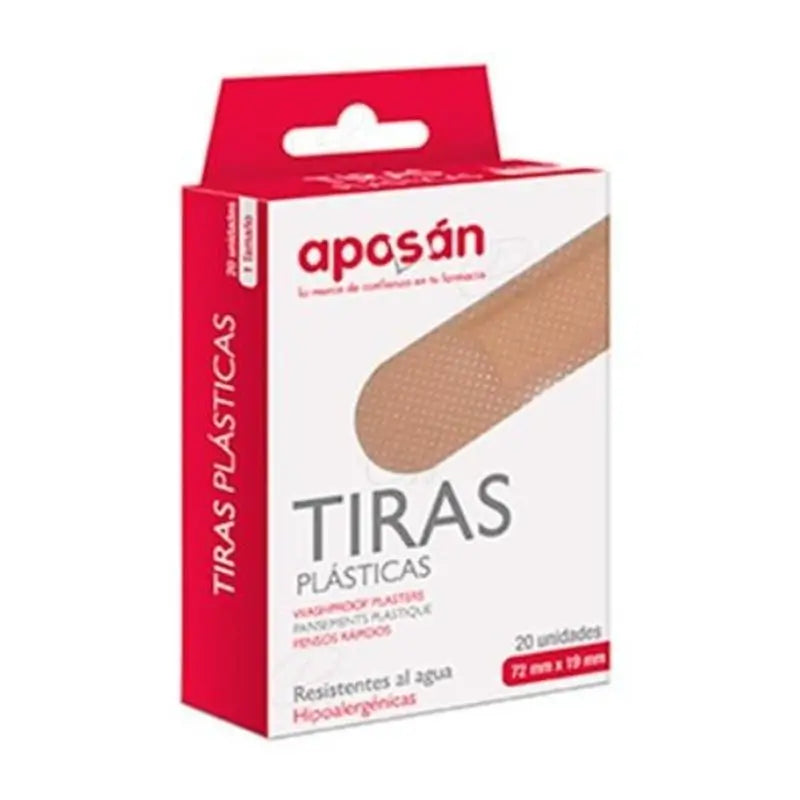 APOSAN Tiras De Plástico 72X19Mm , 20 unidades