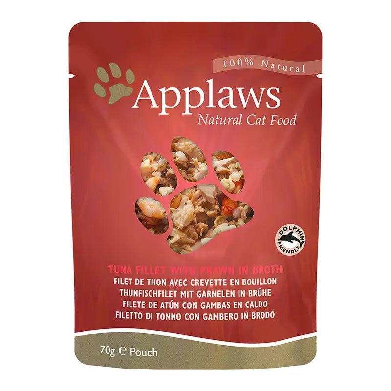 Applaws Cat Sobre Atun Y Gambas Del Pacifico 12X70Gr