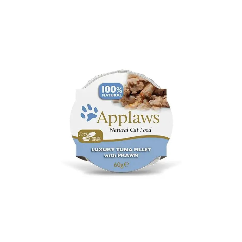 Applaws Cat Tarrina Filete Atun Y Gambas 10X60Gr