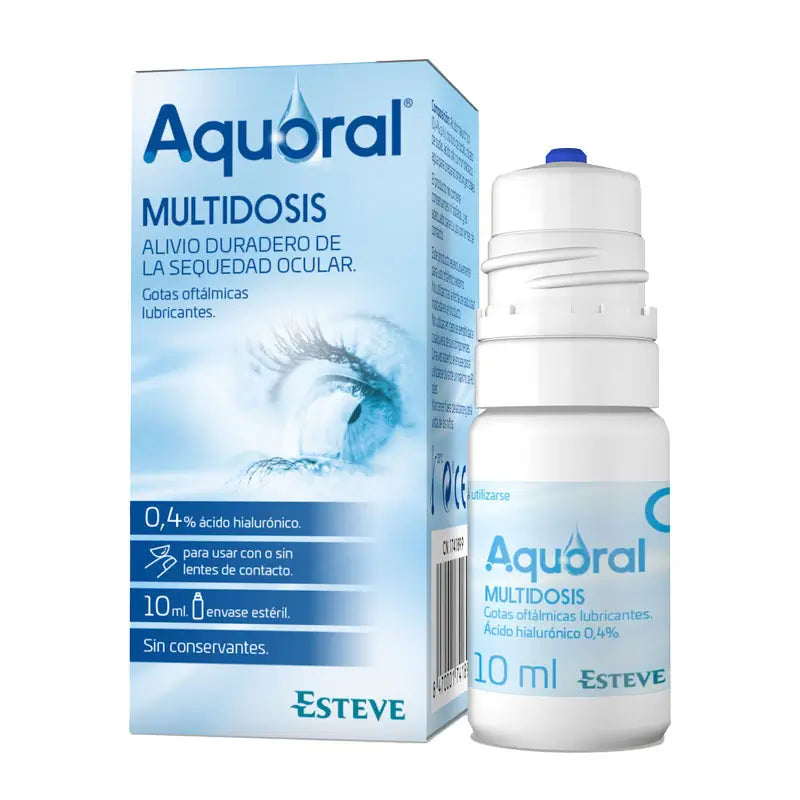 Aquoral Gotas Oftalmológicas Lubricantes, 10 ml