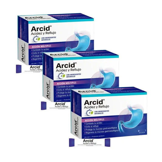 Arcid Acidez Y Reflujo Pack 3 x 24 sticks