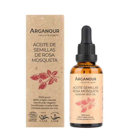 Arganour Aceite Vegetal Aceite De Semillas De Rosa Mosqueta, 50 Ml