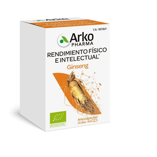 Arkocápsulas Ginseng Bio 84 Cápsulas Arkopharma