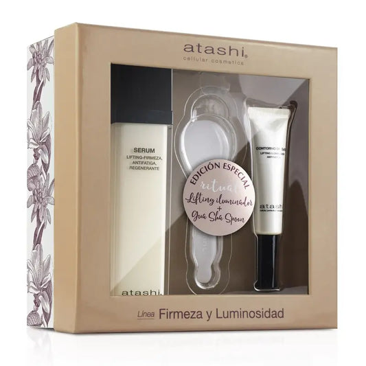 Atashi Cofre Firmeza Y Luminosidad Serum Lifting + Contorno De Ojos Iluminador