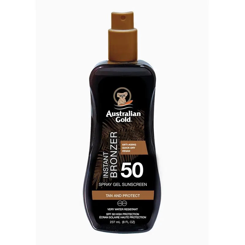 Australian Gold Spray Gel W/Bronzer Spf-50, 237 ml