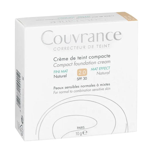 Avene Couvrance Crema Compacta Acabado Mate Natural