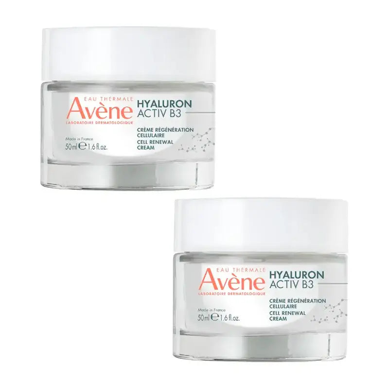 Avene Eau Thermale Hyaluron Activ B3 Crema Regeneradora Celular, Pack 2 x 50 ml